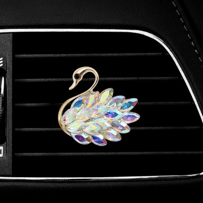 Diamond Swan auto väljalaskeava õhutusklambrid auto õhuvärskendaja parfüümi klambri difuusor teemant auto ornament Kingituseks mõeldud autotarvikud tüdrukutele