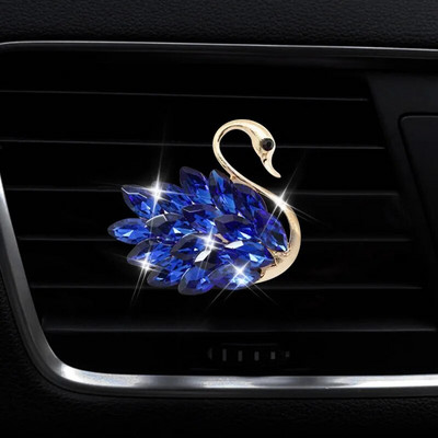 Diamond Swan auto väljalaskeava õhutusklambrid auto õhuvärskendaja parfüümi klambri difuusor teemant auto ornament Kingituseks mõeldud autotarvikud tüdrukutele