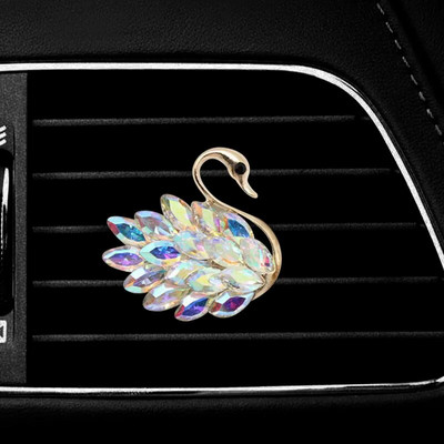Diamond Swan auto väljalaskeava õhutusklambrid auto õhuvärskendaja parfüümi klambri difuusor teemant auto ornament Kingituseks mõeldud autotarvikud tüdrukutele