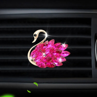 Diamond Swan auto väljalaskeava õhutusklambrid auto õhuvärskendaja parfüümi klambri difuusor teemant auto ornament Kingituseks mõeldud autotarvikud tüdrukutele