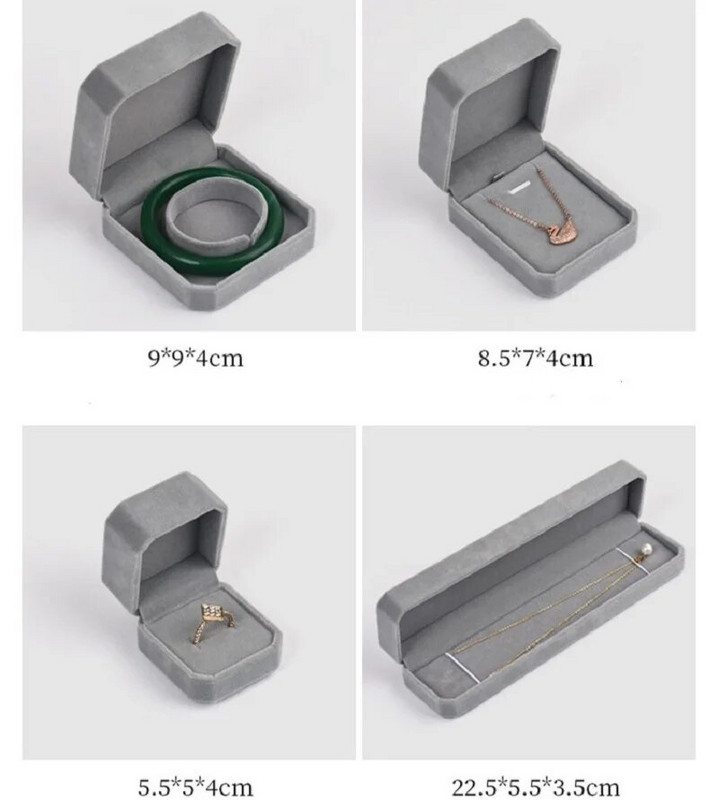 Kvaliteetne sametest ehtekarbi sõrmus kaelakee käevõru hoiustamiskinke pakendikarp Hall peen ehete organiseerimiskarp Joyero