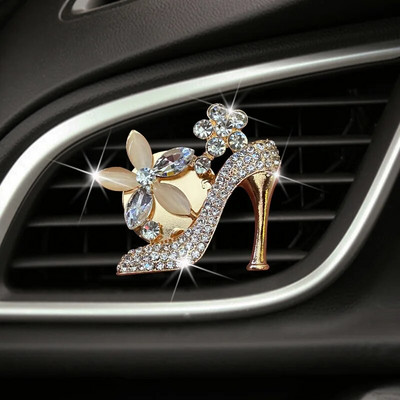 Auto Outlet Parfum Clip Osviežovač vzduchu do auta Bling Auto Príslušenstvo Dievčenská kabelka Vysoký podpätok Auto Vôňa Difúzor Dekorácia auta