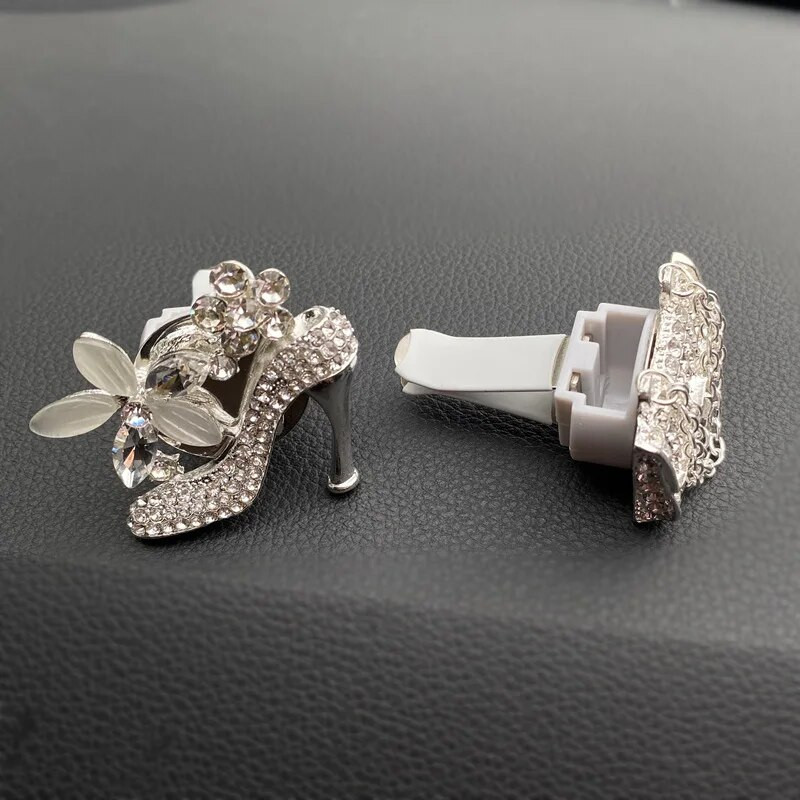 Auto Outlet Parfum Clip Osviežovač vzduchu do auta Bling Auto Príslušenstvo Dievčenská kabelka Vysoký podpätok Auto Vôňa Difúzor Dekorácia auta