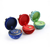 Augstas kvalitātes apļveida pilna Sky Star juvelierizstrādājumu kastīte Gredzenu kastīte Bow mezglu kaklarotas kulonu kastīte kāzu svinībām dāvanu rotaslietu organizatoram Bo