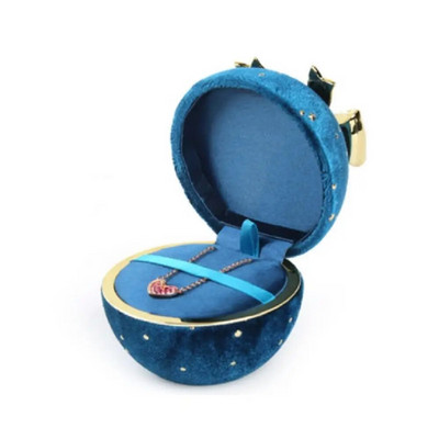 Augstas kvalitātes apļveida pilna Sky Star juvelierizstrādājumu kastīte Gredzenu kastīte Bow mezglu kaklarotas kulonu kastīte kāzu svinībām dāvanu rotaslietu organizatoram Bo