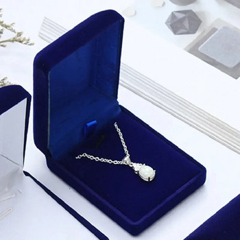 Υψηλής ποιότητας βελούδινη κοσμηματοθήκη για καρφίτσα κρεμαστό κολιέ Κοσμήματα συσκευασίας θήκης βιτρίνας Jewelry Organizer Box Joyero