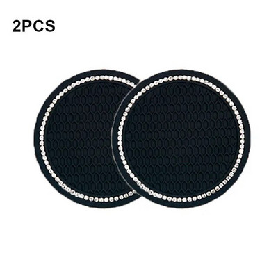 Automobilio neslystantis vandens puodelio padėklas deimantinis kalnų krištolinis papuošimas automobilio salono puodelio buteliukas Neslystantis guminis kilimėlis Automobilių priedai