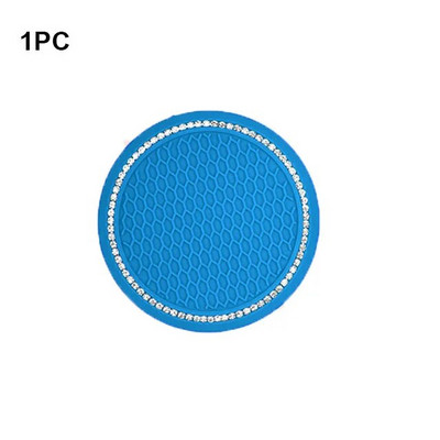 Automobilio neslystantis vandens puodelio padėklas deimantinis kalnų krištolinis papuošimas automobilio salono puodelio buteliukas Neslystantis guminis kilimėlis Automobilių priedai