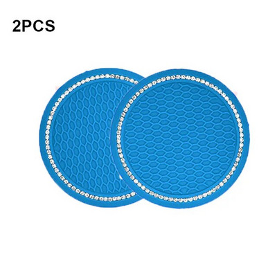 Automobilio neslystantis vandens puodelio padėklas deimantinis kalnų krištolinis papuošimas automobilio salono puodelio buteliukas Neslystantis guminis kilimėlis Automobilių priedai