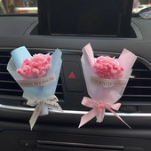 Nemokamas pristatymas Oro gaiviklis rožių gėlių automobilinis automobilių kvepalų difuzorius natūralaus kvapo oro kondicionierius deimantinis aromaterapinis klipas