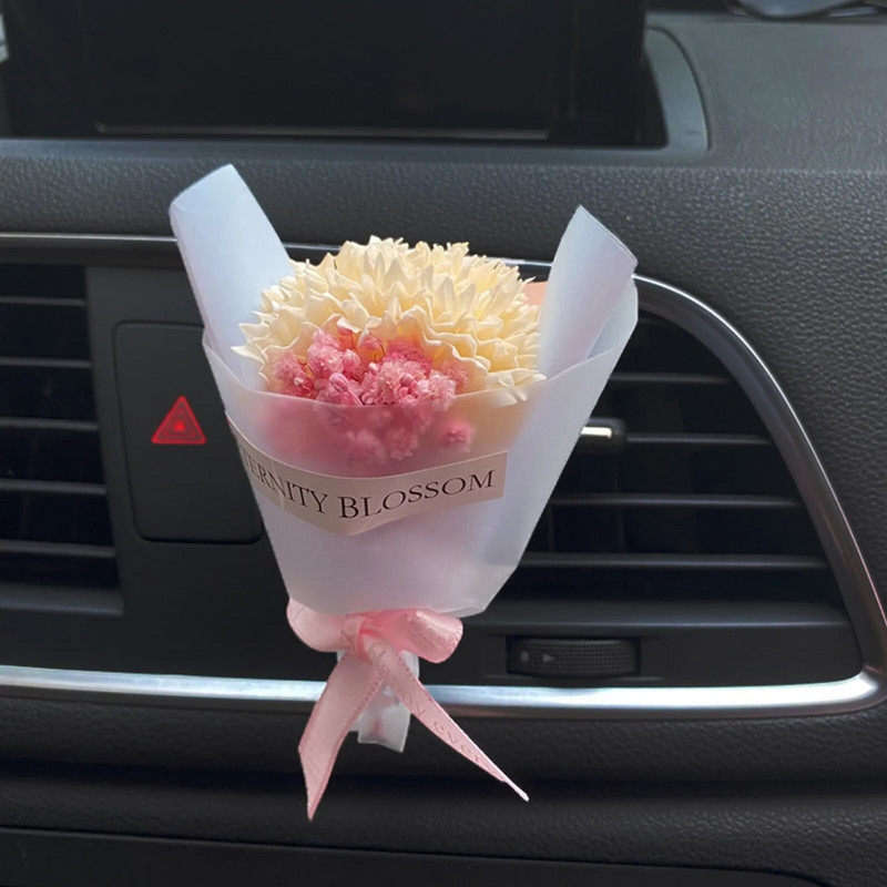 Nemokamas pristatymas Oro gaiviklis rožių gėlių automobilinis automobilių kvepalų difuzorius natūralaus kvapo oro kondicionierius deimantinis aromaterapinis klipas