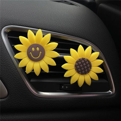 Car Fashion Multiflora Sunflower Auto Air Outlet Mirisni parfem Clip Osvježivač zraka Difuzor