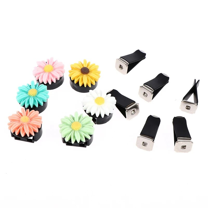 1 gab Auto gaisa atsvaidzinātājs Ziedi Vent Clip Smaržas Daisy difuzors Essential aksesuāri meitenēm Atsvaidzinātāja gaisa smarža