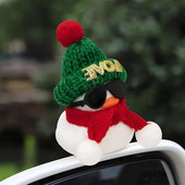 Autokaunistused Kummist Duck Jõulud Kummist Pardid Mänguasjad Eemaldatavad Uudsus Squeeze Ducky Auto armatuurlaua kaunistused Auto interjöör