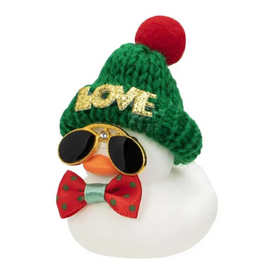 Autokaunistused Kummist Duck Jõulud Kummist Pardid Mänguasjad Eemaldatavad Uudsus Squeeze Ducky Auto armatuurlaua kaunistused Auto interjöör