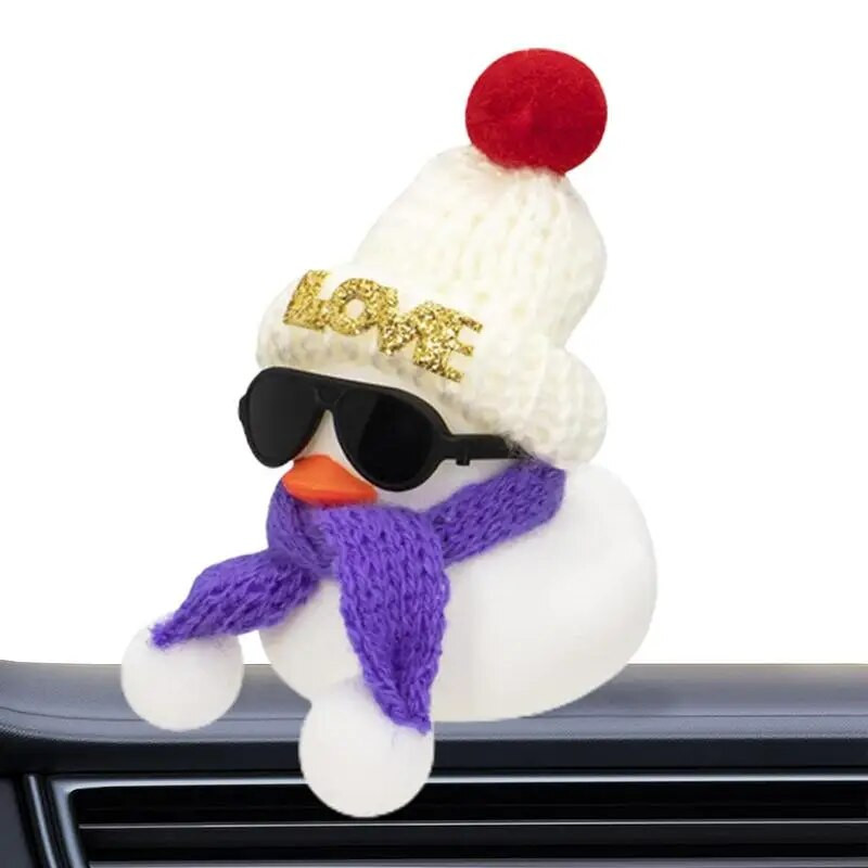 Autokaunistused Kummist Duck Jõulud Kummist Pardid Mänguasjad Eemaldatavad Uudsus Squeeze Ducky Auto armatuurlaua kaunistused Auto interjöör