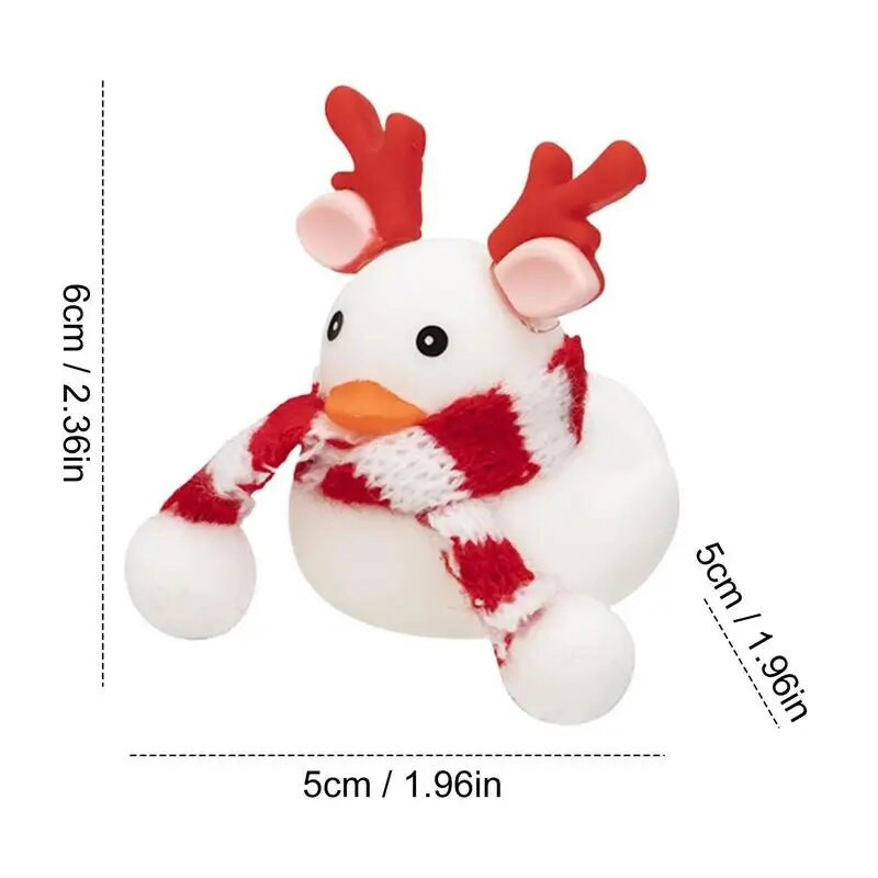 Autokaunistused Kummist Duck Jõulud Kummist Pardid Mänguasjad Eemaldatavad Uudsus Squeeze Ducky Auto armatuurlaua kaunistused Auto interjöör