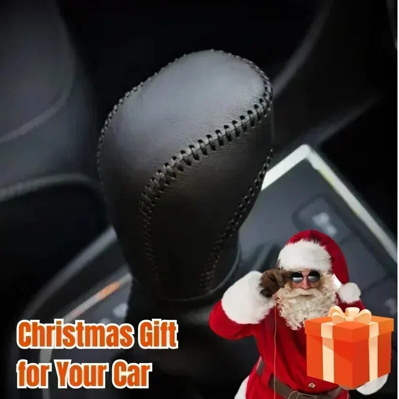 Ziemas modes kapuces Automašīnas pārnesumu pārslēgšanas pogas vāks Manuālais rokturis pārnesumu pārslēgšanas dekors Automātiski maģiski Ziemassvētku interjera aksesuāri