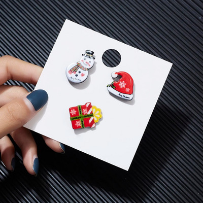 3 τεμ/σετ Χριστουγεννιάτικο δώρο για γυναίκες Ανδρικές καρφίτσες Καρφίτσες από σμάλτο Άγιος Βασίλης Κουδούνι άλκες Snowflake Χριστουγεννιάτικο δέντρο καρφίτσα παιδική καρφίτσα Πρωτοχρονιάς