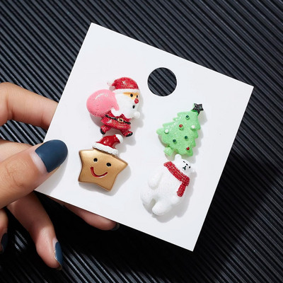 3 τεμ/σετ Χριστουγεννιάτικο δώρο για γυναίκες Ανδρικές καρφίτσες Καρφίτσες από σμάλτο Άγιος Βασίλης Κουδούνι άλκες Snowflake Χριστουγεννιάτικο δέντρο καρφίτσα παιδική καρφίτσα Πρωτοχρονιάς