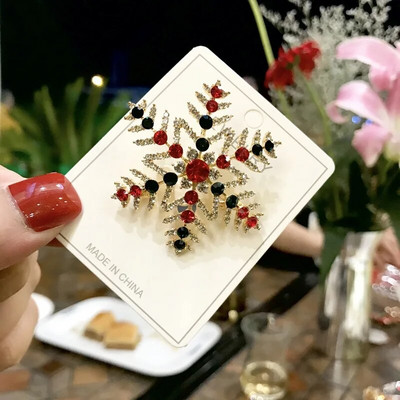 Jõuluemailiga pross Lumememm Jõuluvana Puupärg Metallist nööpnõelad Moeehted Kingitus naistele Häid jõule kaunistuskingitused