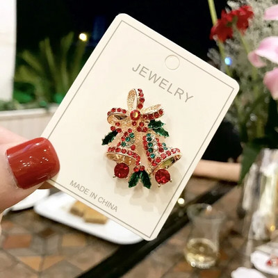 Jõuluemailiga pross Lumememm Jõuluvana Puupärg Metallist nööpnõelad Moeehted Kingitus naistele Häid jõule kaunistuskingitused