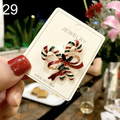 Uued jõulupuu prossid naistele Meestele Lumememm Jõuluvana Emailnõelad Moeehted Jõulukaunistused Kingitused