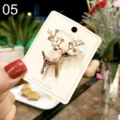 Uued jõulupuu prossid naistele Meestele Lumememm Jõuluvana Emailnõelad Moeehted Jõulukaunistused Kingitused