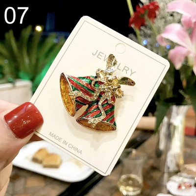 Uued jõulupuu prossid naistele Meestele Lumememm Jõuluvana Emailnõelad Moeehted Jõulukaunistused Kingitused