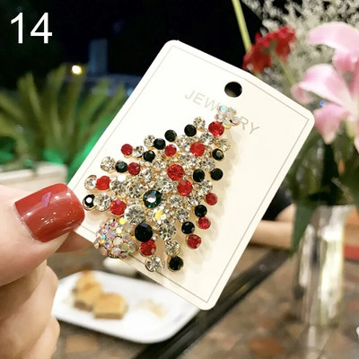 Uued jõulupuu prossid naistele Meestele Lumememm Jõuluvana Emailnõelad Moeehted Jõulukaunistused Kingitused