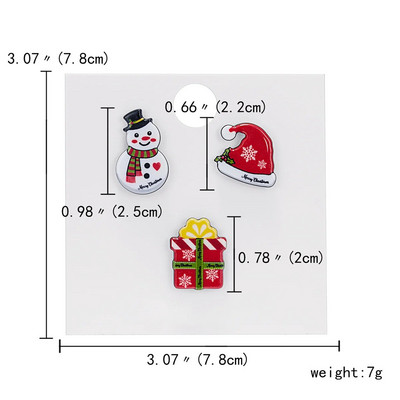 3/4 tk/komplekt Häid jõule prossid naistele Akrüülvaigust jõulupuu Jõuluvana Hirv Lumememme reväärinõelad aastavahetuse peo ehted
