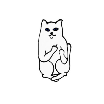 Multifilm Loomade prossid Must Valge Paar Kass Kala Luu Emailnõelad Riided Kaelarihm Reväärinõel Kott Metallist Märgid Ehted Armastajale