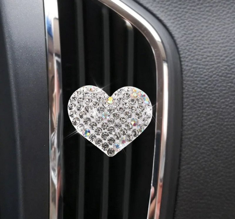 Südamekujuline auto aroomiteraapia klamber loominguline kivist auto kliimaseade õhu väljalaskeava parfüümi kaunistusklamber autotarvikud