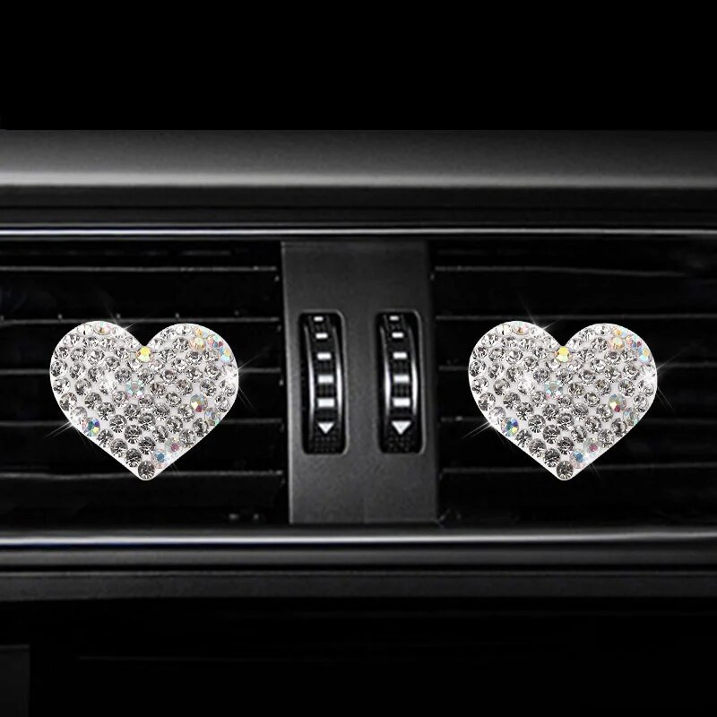 Südamekujuline auto aroomiteraapia klamber loominguline kivist auto kliimaseade õhu väljalaskeava parfüümi kaunistusklamber autotarvikud