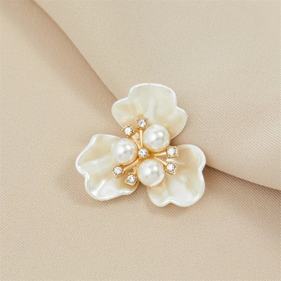 10 τμχ Κρυστάλλινα μαργαριτάρια σε σχήμα λουλουδιών κουμπιά αστραφτερά στρας Πενταπέταλα λουλούδια διακοσμητικά κουμπιά καρφίτσα καπέλο ρούχα Ρούχα DIY Craft