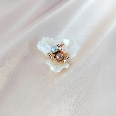 10 τμχ Κρυστάλλινα μαργαριτάρια σε σχήμα λουλουδιών κουμπιά αστραφτερά στρας Πενταπέταλα λουλούδια διακοσμητικά κουμπιά καρφίτσα καπέλο ρούχα Ρούχα DIY Craft