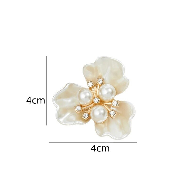 10 τμχ Κρυστάλλινα μαργαριτάρια σε σχήμα λουλουδιών κουμπιά αστραφτερά στρας Πενταπέταλα λουλούδια διακοσμητικά κουμπιά καρφίτσα καπέλο ρούχα Ρούχα DIY Craft