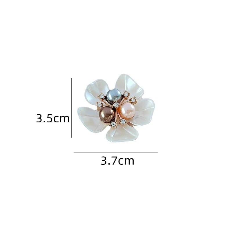 10 τμχ Κρυστάλλινα μαργαριτάρια σε σχήμα λουλουδιών κουμπιά αστραφτερά στρας Πενταπέταλα λουλούδια διακοσμητικά κουμπιά καρφίτσα καπέλο ρούχα Ρούχα DIY Craft