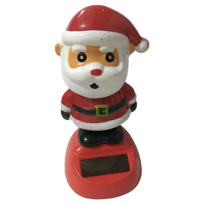 Jucării de dans cu energie solară de Crăciun Jucării solare de Crăciun Ornamente de dans Mașină drăguță care scutură capul păpușă Elan Moș Crăciun Om de zăpadă Pinguin