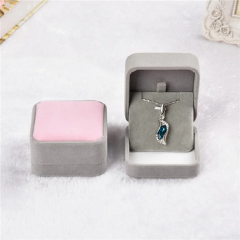 Velvet Jewelry Box Σκουλαρίκια Κολιέ Θήκη Αρραβώνα Κρεμαστό κολιέ Σκουλαρίκι Κοσμήματα Θήκη αποθήκευσης δώρου