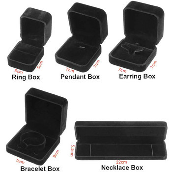 Νέο κοσμηματοπωλείο Flannelette για κολιέ σκουλαρίκια Δαχτυλίδι κρεμαστό βραχιόλι Δώρο αποθήκευσης οθόνη Συσκευασία Jewerly Organizer Box