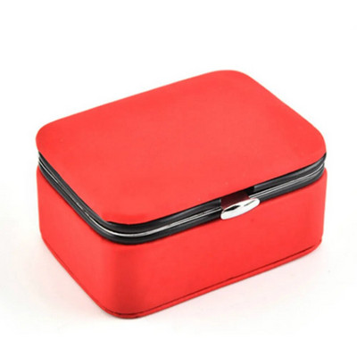 PU-nahast ehete organiseerimiskarp reisimiseks kaasaskantavad kõrvarõngad kaelakee sõrmuse hoidja hoiustamisvahend mini kingituste vitriin