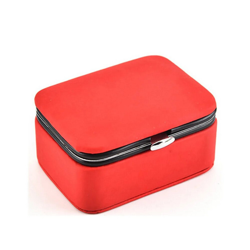 PU-nahast ehete organiseerimiskarp reisimiseks kaasaskantavad kõrvarõngad kaelakee sõrmuse hoidja hoiustamisvahend mini kingituste vitriin