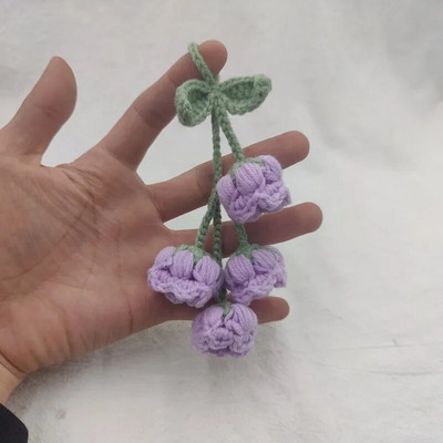 Autosalongi rippuvad tarvikud Armsad autotarvikud Bellflower Käsitsi kootud autoripats Tahavaatepeegli tarvikud Rippuvad