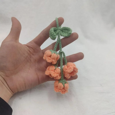 Autosalongi rippuvad tarvikud Armsad autotarvikud Bellflower Käsitsi kootud autoripats Tahavaatepeegli tarvikud Rippuvad