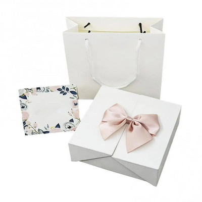 Õrn igavese elu roosikast, magnetiline ruudukujuline kaheukseline vibusõlme disain, sõbrapäeva pakendi vitriin