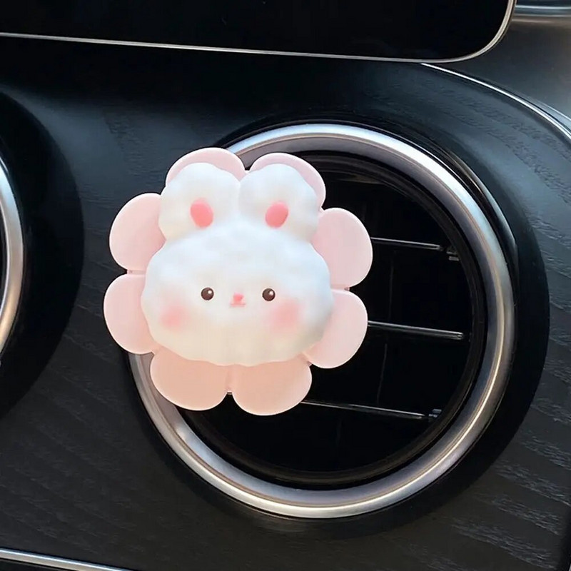 Vastupidav auto õhuvärskendaja, hõlpsasti paigaldatav aroomiteraapia klamber Loominguline loomakujuline auto õhu väljalaskeava kaunistus