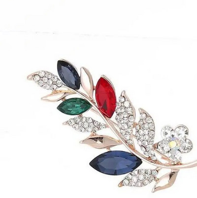 Korea ehted moe õrnade lehtedega kivist pross lillenõel Mitmekülgsed rõivamanused prossid naistele hulgimüük