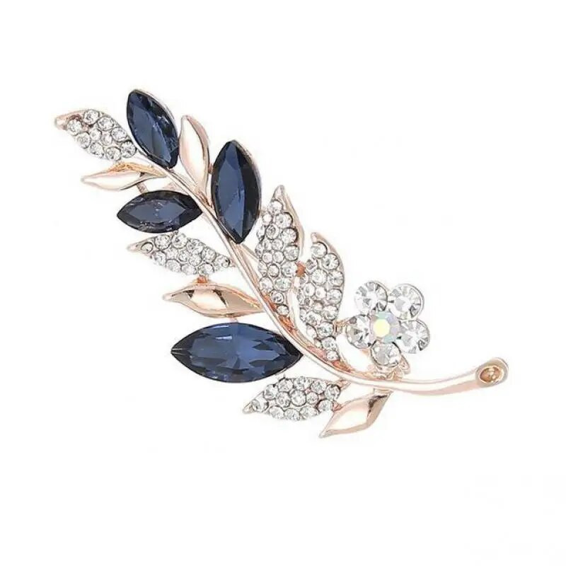 Korea ehted moe õrnade lehtedega kivist pross lillenõel Mitmekülgsed rõivamanused prossid naistele hulgimüük