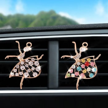 Άρωμα Αυτοκινήτου Διάχυτος Άρωμα για Αρωματικά Αυτοκινήτων Αποσμητικά Χώρου Αυτοκινήτου Άρωμα Αυτοκινήτου Κλιπ εξαερισμού μυρωδιάς αυτοκινήτου Ballet Bling Car Accessory Girls